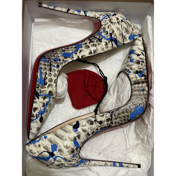 Christian Louboutin So Kate Python Vulcano BNIB 10 - Picture 7 of 9